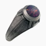 Ring featuring an Ethiopian 1.88-carat opal measuring 7mm set in sterling silver.